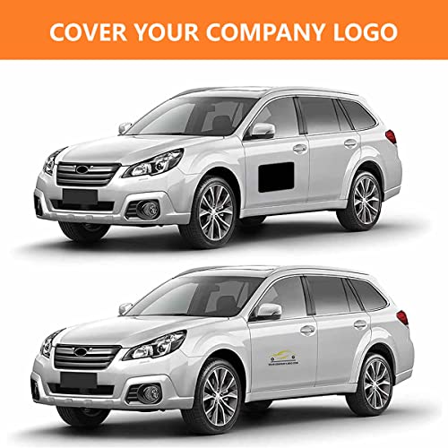 2 Pack Blank Car Door Magnet Sticker (18"x12" Black (2 PACK) / Black)