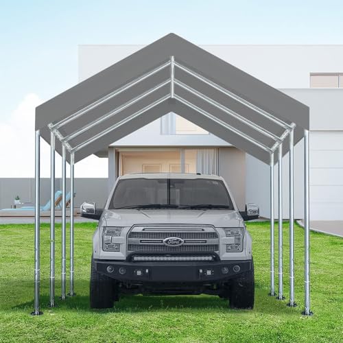12'x20' Carport Canopy Replacement Cover Gray (['Grey'] / 12'x20')