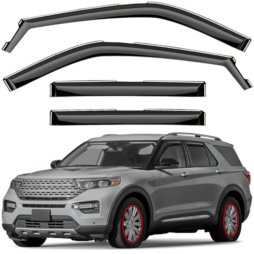 Window Deflectors Smoke Tinted In (For Explorer 20-26)