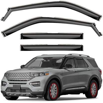 Window Deflectors Smoke Tinted In (For Explorer 20-26)