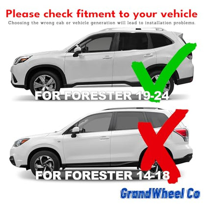 Window Deflectors Smoke Tinted in (For Forester 19-24)