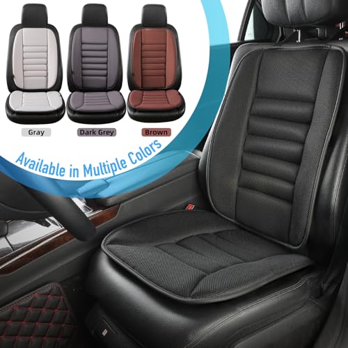 Car Seat Cushion with Back Support Pillow (Black)