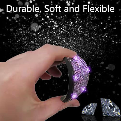 2pcs Bling Car Cup Holder Coaster (Purple Violet / 2pcs)