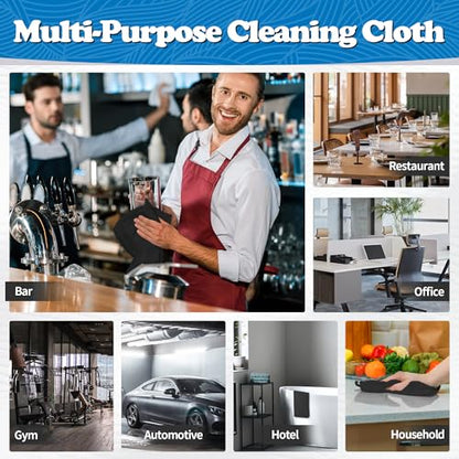 Microfiber Cleaning Cloth (24PK / Black)