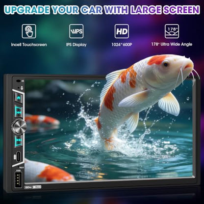 Double Din Stereo Carplay for Car (6.9 Inch Car Stereo)