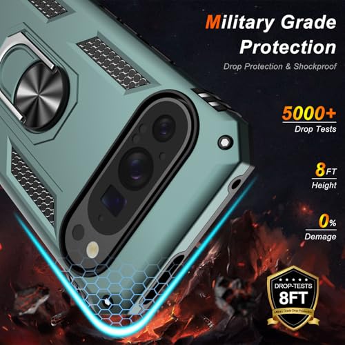 for Google Pixel 9 Pro XL Case with Screen Protector (Pine Green / Google Pixel 9 Pro XL)
