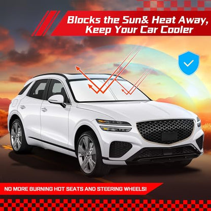 Windshield Sun Shade for Genesis GV70 2022 (for Genesis GV70 2022-2026 2027)