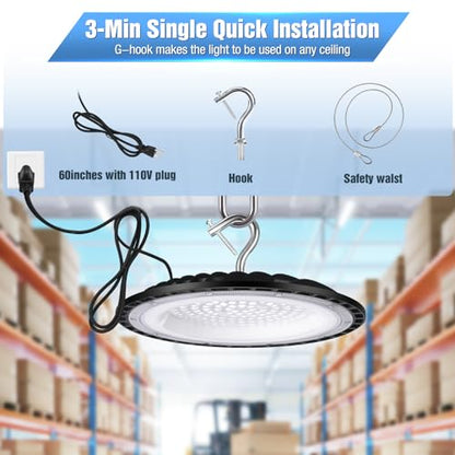 20 Pack 150W UFO Led High Bay Light Fixture