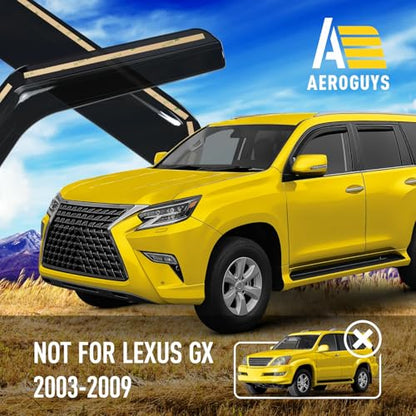 Extra Durable Window Deflectors in (For Lexus GX 10-23)