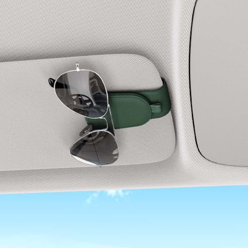 Magnetic Sunglass Holder for Car Visor (Grass Green)