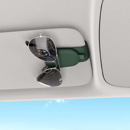 Magnetic Sunglass Holder for Car Visor (Grass Green)