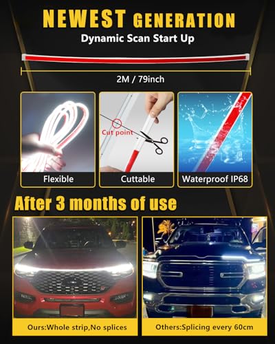 LED Hood Light Strip (Dynamic White / 79 inches)