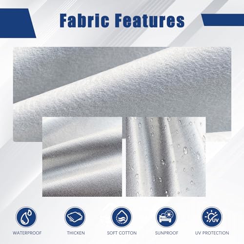 6 Layers Waterproof SUV Car Cover for Chevrolet Equinox 2005 (LM-Silver / 16. Custom Fit Chevrolet Equinox)