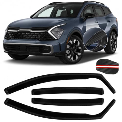 in Channel Rain Guards Fit for Kia Sportage 2017 2018 2019 2020 2021 2022 (For 2017-2022 Sportage KX5)