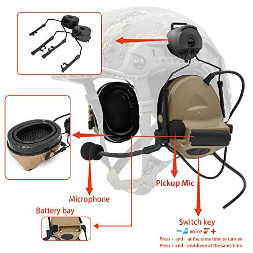 Tactical Headset with U94 PTT 2 (Tan)