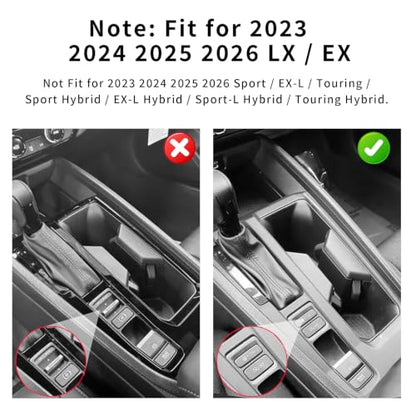 Center Console Silicone Organizer Wrap for Honda Accord 2023 (Black for Center Console Organizer)