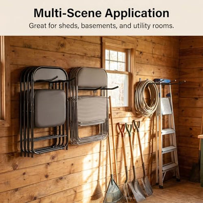 Garage Storage Mechanism Wall Mounted (Black (2-pack))