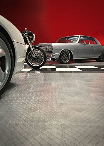 SnapLock RaceDeck Diamond 12"x12" Interlocking Garage Tiles (12 Pack / White)