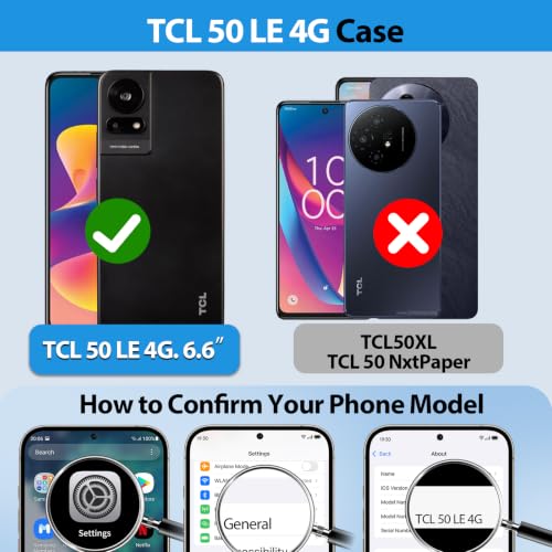 for TCL 50 LE 4G Phone Case (TCL 50 LE 4G（6.6"） / Red)