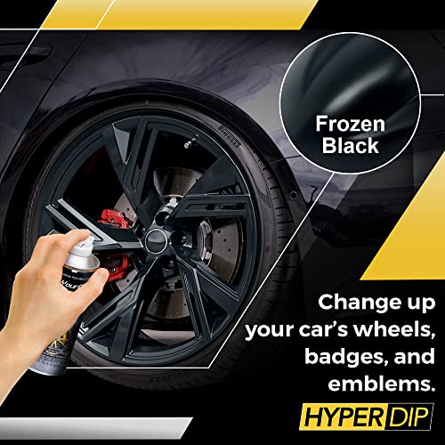 HyperDip Peelable Car Paint in a Can (11 Ounce (Pack of 1) / Frozen Black)