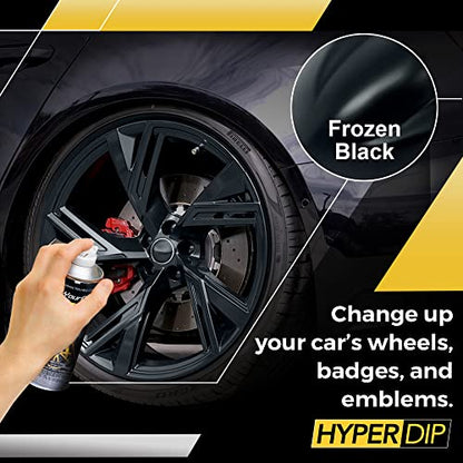 HyperDip Peelable Car Paint in a Can (11 Ounce (Pack of 1) / Frozen Black)