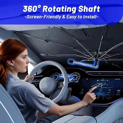 Windshield Sun Shade Umbrella for Jeep Grand Cherokee 4XE 2022 (for Jeep Grand Cherokee 4XE 2022-2026)