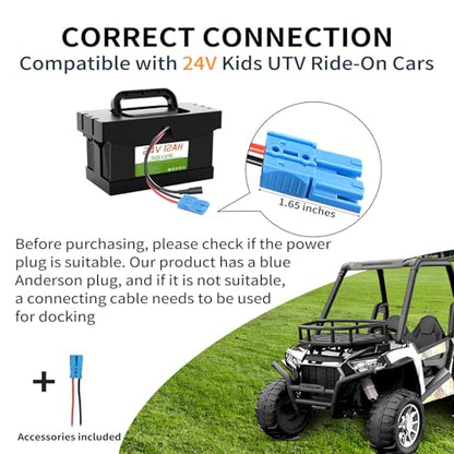 24V 12Ah Battery Replacement for Ride On Cars (24V12Ah)