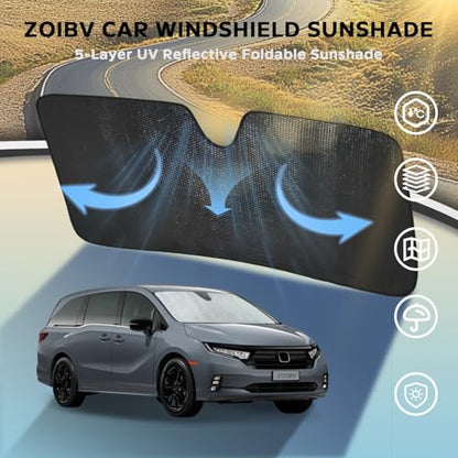 Car Windshield Sun Shade for Honda Odyssey 2018 (for Honda Odyssey 2018-2026)