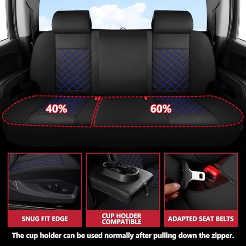 Chevy Silverado Seat Covers Full Set (Black blue / Full set)