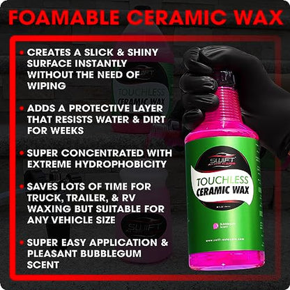 Swift Touchless Ceramic Foamable Wax (32 Fl Oz)