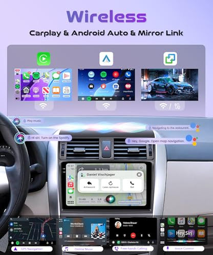 4G+64G Android 15 Car Stereo Radio for Toyota Corolla 2009