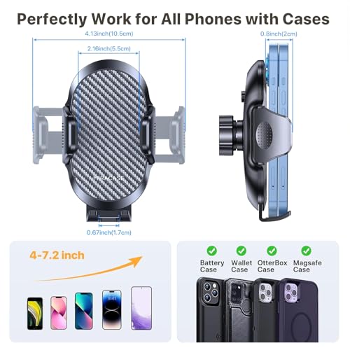 2025 Upgraded Universal Cup Phone Holder for Car (Dark Gray)