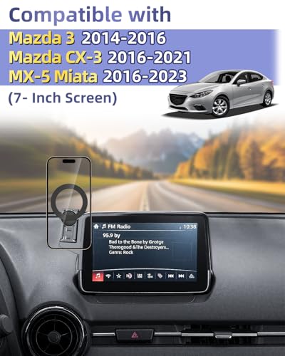 Car Phone Mount for Mazda CX (MX-5 Miata 2016-2023 /CX-3 2016-2021/3 2014-2016 / Magsafe)