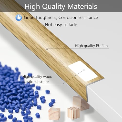 6 Pcs 49" Wall Corner Protector Trim (6pcs * Oak)