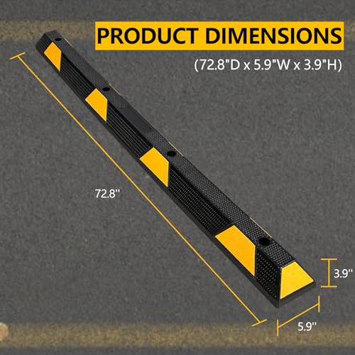 Curb Parking Garage Floor Stopper (2 PCS)