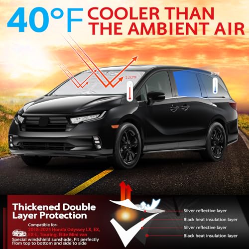 Windshield Sun Shade for 2018 (for 2018-2026 Odyssey)