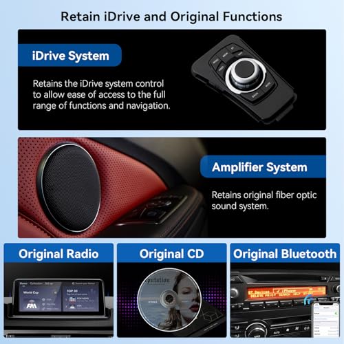 10.25 Inch Android 14 Car Stereo for BMW 3 Series E90 E91 E92 E93 (4+64GB)