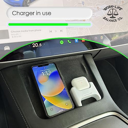 Tesla AirPods Wireless Charging Mount for Model 3