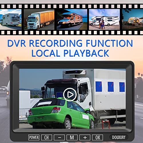 Wireless Backup Camera for RV Truck Trailer Camper Bus 5th Wheel 3 Rear (3CAM)