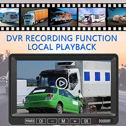 Wireless Backup Camera for RV Truck Trailer Camper Bus 5th Wheel 3 Rear (3CAM)