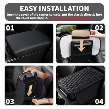Upgraded Center Console Cover Fit for Subaru Impreza 01 (Fit for Subaru Impreza / #001 Black)