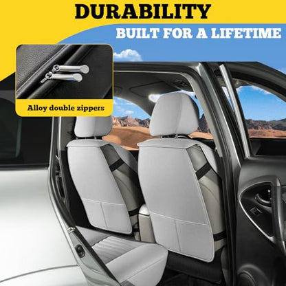 Front Car Seat Covers (Gray / Front)