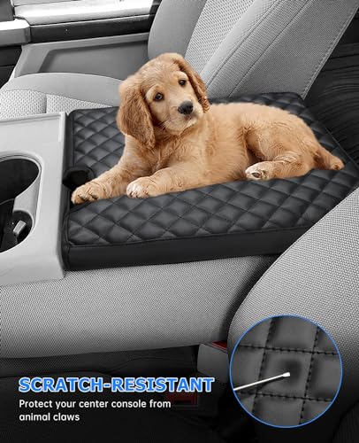 Car Center Console Armrest Cover for 2025 Ford F150 Accessories 2015 (Cushion / 2015-2026 Jump Seat)