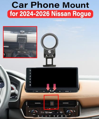 Car Phone Holder for Nissan Rogue 2024 2025 2026 12.3“ Screen Accessories (fit for Rogue 2024 2025 2026)