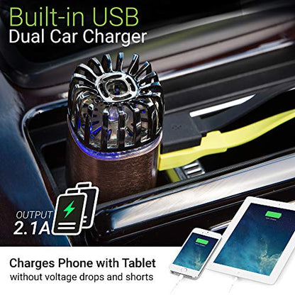 Car Air Purifier Ionizer (Matte Copper)