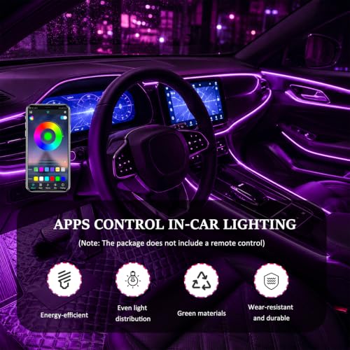 Interior Car LED Strip Lights (6 in 1)