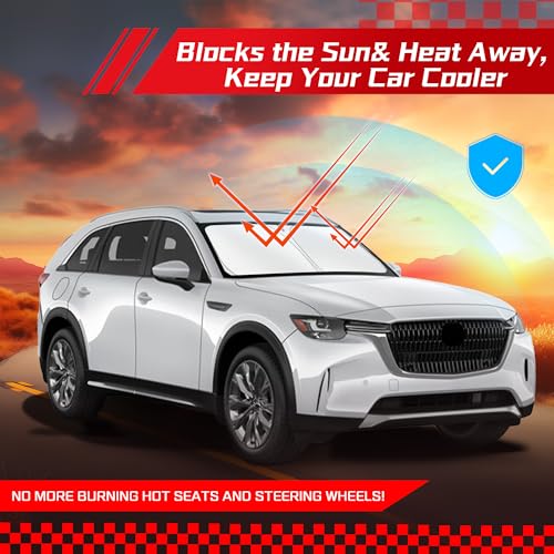 Windshield Sun Shade for Mazda CX (for Mazda CX90 2024-2026)