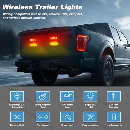 Wireless Magnetic Trailer Lights
