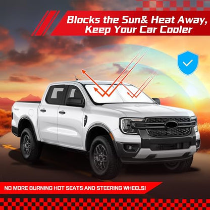 Windshield Sun Shade for Ford Ranger 2019 (for Ford Ranger 2019-2026)