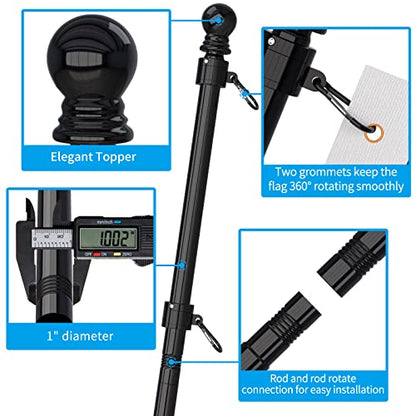 Flag Pole Upgraded Bracket (Black)